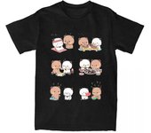 Anime Cartoon Panda Bear Bubu and Dudu T Shirt Kawaii Graphic Printed Summer Men Cotton T Shirt Fashion Crew Neck T Shirt Women