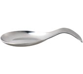 Tradineur  - Soporte para cucharas de acero inoxidable 21 x 8,5 cm, reposa cucharas, soporte metálico para utensilios de cocina, hogar, restaurante, apto para lavavajillas