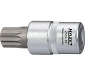 Llave de Vaso Destornillador HAZET para Servicio de Aceite - Cuadrado Hueco 1/2 Pulgadas - Perfil con Estriado Interior XZN - Espiga M16