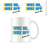 Taza de desayuno Cobra Kai Wax on, Wax Off