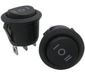 2x Switch 2 position on/off rocker switch breaker Black
