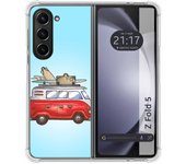 Funda Silicona para Samsung Galaxy Z Fold 5 5G diseño Furgoneta Dibujos