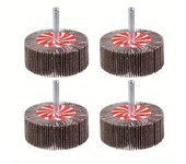 4pcs 30-60mm 80 Grit Sanding Flap Wheel Disc Abrasive Grinding Wheel for 6mm Shank Dremel Accessories Sandpaper Polishing Tools