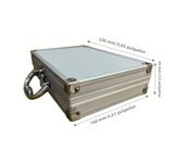 Aluminum Suitcase Parts Toiletry Containers Hard Toy Garage Organization Storage Portable Metal lock Case Without Sponge
