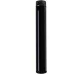 Wolfpack tubo de estufa acero vitrificado negro ø 200 mm. ideal estufas de leña, chimenea, alta resistencia, color negro