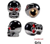 4Pcs/Set Universal Car Skull Style Antirust Copper Core Motorcycle Bike Car Wheel Tyre Tires Valve Stem Caps