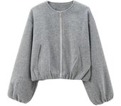 2025  Autumn  Women's Soft Bomber Jacket Short Coats Ladies Fashion Zipper Jackets for Women Long Sleeve New Outerwear