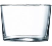 LUMINARC CHIQUITO Set 4 Vasos Bajos Vidrio 23CL Transparente Brillo Fabricado en Francia Reciclable