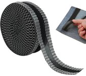 10M Ruban Adhésif pour Ourlet de Pantalon, Bande Autocollante de Couture Noire, Coupe Libre Pieds De Short Autocollants, pour Ajustements Rapides de Vêtements, Jupes, Jeans et Tissus Divers