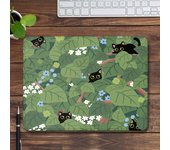 Green Desk Mat Nature Mouse Pad Cute Cats Small Mouse pad Gaming Accessories keyboard Mat Kawaii Mousepad Aesthetic Computer Pad