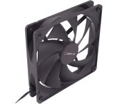 UNYKAch Ventilador de Ordenador 140 mm, 51790, Negro Básico PC, 1000 RPM, 3 Pines, 9 Aspas, Silencioso