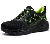 Zapatos de trabajo para hombre, zapatos de seguridad para hombre y mujer, zapatillas de trabajo cómodas y ligeras, zapatos de seguridad transpirables con punta de acero.