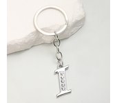 Simple A-Z 26 Letter Pendant Keychain English Alphabet Keyring For Friend Good Gift Holder Handbag Car Jewelry