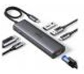 HUB UGREEN 6EN1 USB-C A HDMI+2XUSB-A+USB-C+RJ45+PD