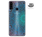 Tumundosmartphone Funda Gel Transparente para Samsung Galaxy A20s diseño Mandala Dibujos