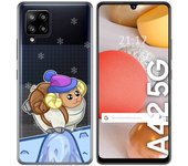 Tumundosmartphone Funda Gel Transparente para Samsung Galaxy A42 5G diseño Cabra Dibujos