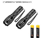 High Power Led Flashlights Camping Torch 5 Lighting Modes Zoom Light Aluminum Alloys Waterproof Material External 18650 Battery