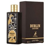 Maision Alhambra Perfume Dublin Leather 80ml Fragancia masculina amaderada, dulce, fuerte, elegante, Colonia de hombre oriental durabilidad en piel NOVEDAD