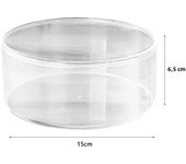 New Multi Size Doll Storage Box Round Transparent Jewelry Box Protection Showcase with Lid Plastic Box Doll