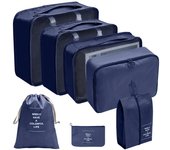 Juego De Bolsas Organizadores De Viaje 7/8/9/10 Pcs Cudos De Empaque Portátiles Para Maleta Ropa Y Zapatos Organizador De Bolsos