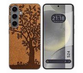 Funda Silicona para Samsung Galaxy S24 5G diseño Cuero 03 Dibujos