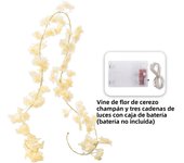 Tenvity 180CM Sakura Artificial Flowers Vine Wedding Garden Arch Home Party Decoration Christmas Bridal Fake Silk Cherry Blossom