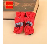 4pcs Water-Resistant Dog Shoes For Small Dogs - Protect Your Pet's Paws And Keep Them Dry,Outdoor rain boots for dogs
