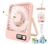 Mini Ventilador Silencioso Para Oficina, Hogar, USB, 3000mAh, 5 Velocidades
