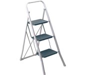 Rayen - Escaleras plegables de 3 peldaños, fáciles de usar y seguras para el hogar y la oficina