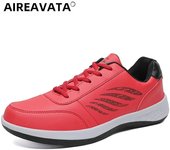 Men Walking Shoe Fashion Casual Sneakers Non-slip Man PU Leather Footwear
