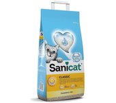 Arena para Gatos Sanicat Classic Sin Perfume | Absorción Rápida | Higiene Mascota | Sin Polvo | 10L