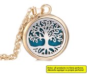 Tree of Life Aromatherapy Necklace Perfume Essential Oil Diffuser Alloy Stainless Steel Locket Pendant Aroma Diffuser Necklace