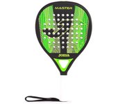 Pala de Pádel Joma Master Negra y Verde Fluor de Fibra de Carbono 1K para Nivel Avanzado