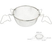 SANCO STORE - ORYX Cesta Freir Acero Inoxidable Con Asas Ø 20 cm.