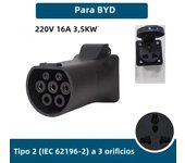 V2L 2KΩ Resistance TYPE 2 IEC62196-2 to 220V Universal Female Socket EV Car Discharger Adapter 16A 3.5KW 1phase for BYD Atto3