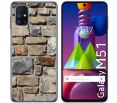 Tumundosmartphone Funda Gel Tpu para Samsung Galaxy M51 diseño Ladrillo 03 Dibujos