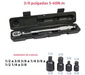 5-150N.m Torque Wrench 1/2 3/8 1/4 Inch Square Drive Precise Preset Reversible Ratchet Key Adjustable Torques Key Hand Tool