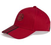 Adidas Bayern Munich IX5692 baseball cap gorra oficial del Bayern Múnich con visera curva y ajuste regulable. Confeccionada con materiales de alta calidad, incorpora el logo del club bordado y un diseño deportivo perfecto para los aficionados.