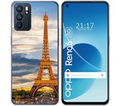 Funda Silicona para Oppo Reno 6 5G diseño Paris Dibujos