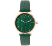 Reloj de Mujer con transmisión en Vivo, Reloj de Mujer con Correa de cuero ovalada, Reloj de cuarzo de una pieza