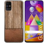 Tumundosmartphone Funda Gel Tpu para Samsung Galaxy M31s diseño Madera 09 Dibujos