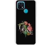 Funda compatible con Oppo A15 - tatoo rosa efecto bordado