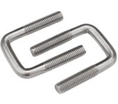 M6 M8 M10 304 Stainless Steel U-bolt Right Angle Bolt Square Screw Bolt Clip Clamping Screw Pipe Clip Pipe Clip U-clamp