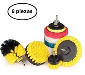 4Pc Electric Drill Brush Kit Cleaning Brush Toilet Cleaning Tools Floor Nylon Scrubber Brush For Carpet Glass Car Tires Bathroom