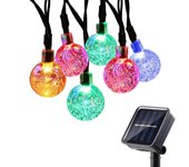 8 Modes Solar Light Crystal Ball 5M/7M/12M LED String Lights Fairy Lights Garlands For Christmas Party Outdoor Decoration