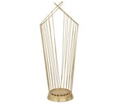 Puerto Paraguas MF328, Metal, Oro, 26,5x23x68,5 cm