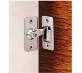 Gancho de pestillo de gancho de hebilla de ángulo recto de 90 grados de acero inoxidable 304 para puerta corredera, accesorios para el hogar de perno de cerradura 44 * 19 mm, 2 piezas