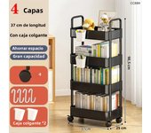3/4 Tier Mobile Storage Rack Trolley Organizer With Wheels Plastic  Kitchen Organizers Household Cart Mobile Trolley Bookshelf