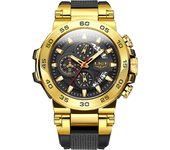 LIGE Waterproof Watch Men Silicone Sport Military Watch For Men Fashion Automatic Date Men's Quartz Wristwatches Reloj Hombre