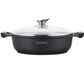 Cacerola con tapa de cristal antiadherente de Inducción 28 cm RL-BR28M